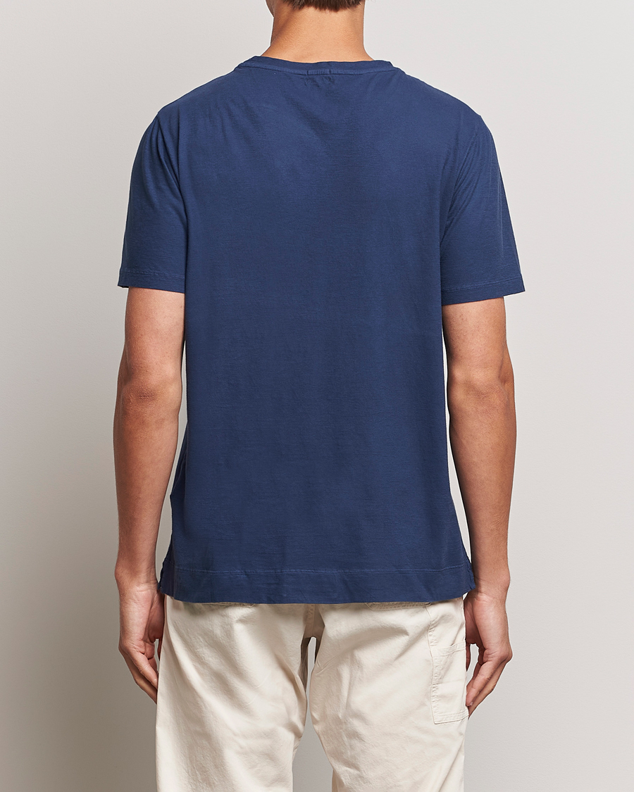 Herr | T-Shirts | Massimo Alba | Panarea Cotton Jersey T-Shirt Navy