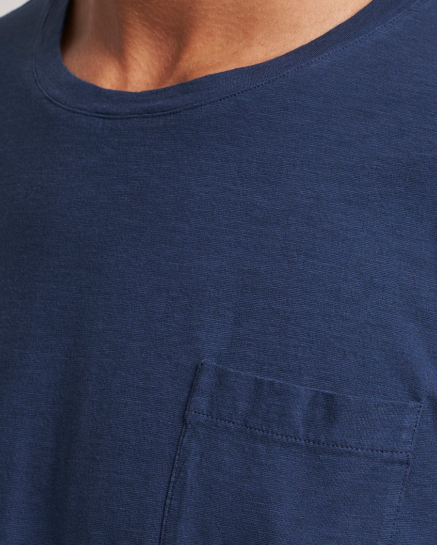 Herr | T-Shirts | Massimo Alba | Panarea Cotton Jersey T-Shirt Navy