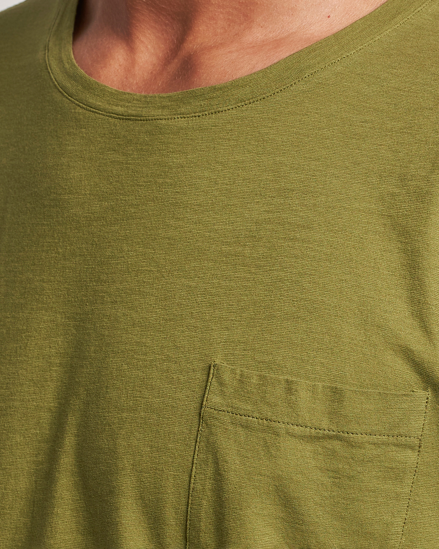 Herr | T-Shirts | Massimo Alba | Panarea Cotton Jersey T-Shirt Olive