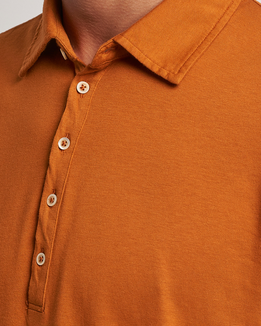 Herr | Tröjor | Massimo Alba | Ischia Cotton/Cashmere Polo Brick
