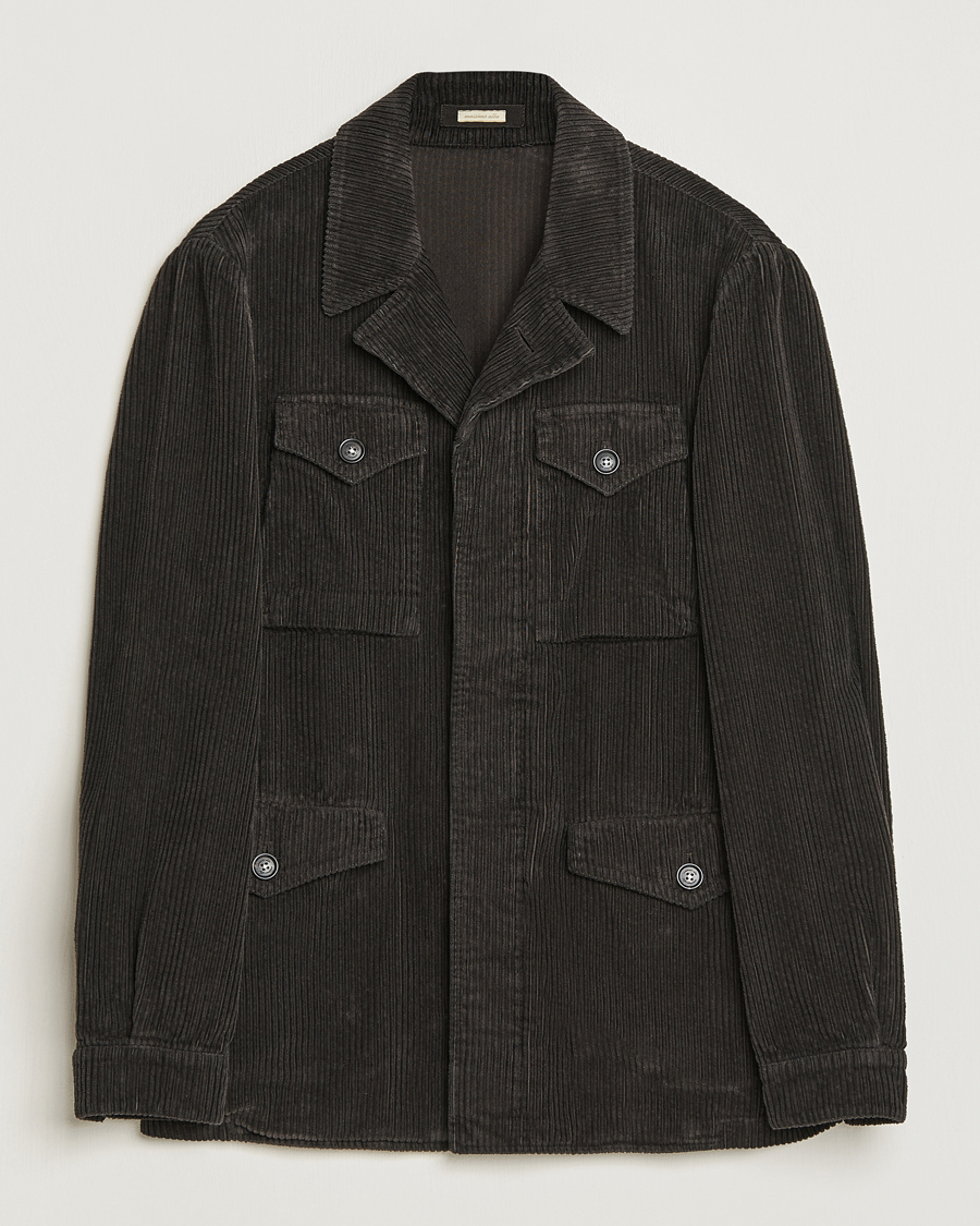 Herr | Jackor | Massimo Alba | Velvet Corduroy Field Jacket Carob