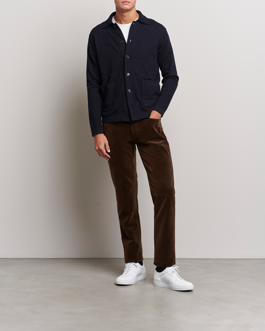 Herr | Byxor | Massimo Alba | Regular Fit Velvet 5-Pocket Pants Chestnut