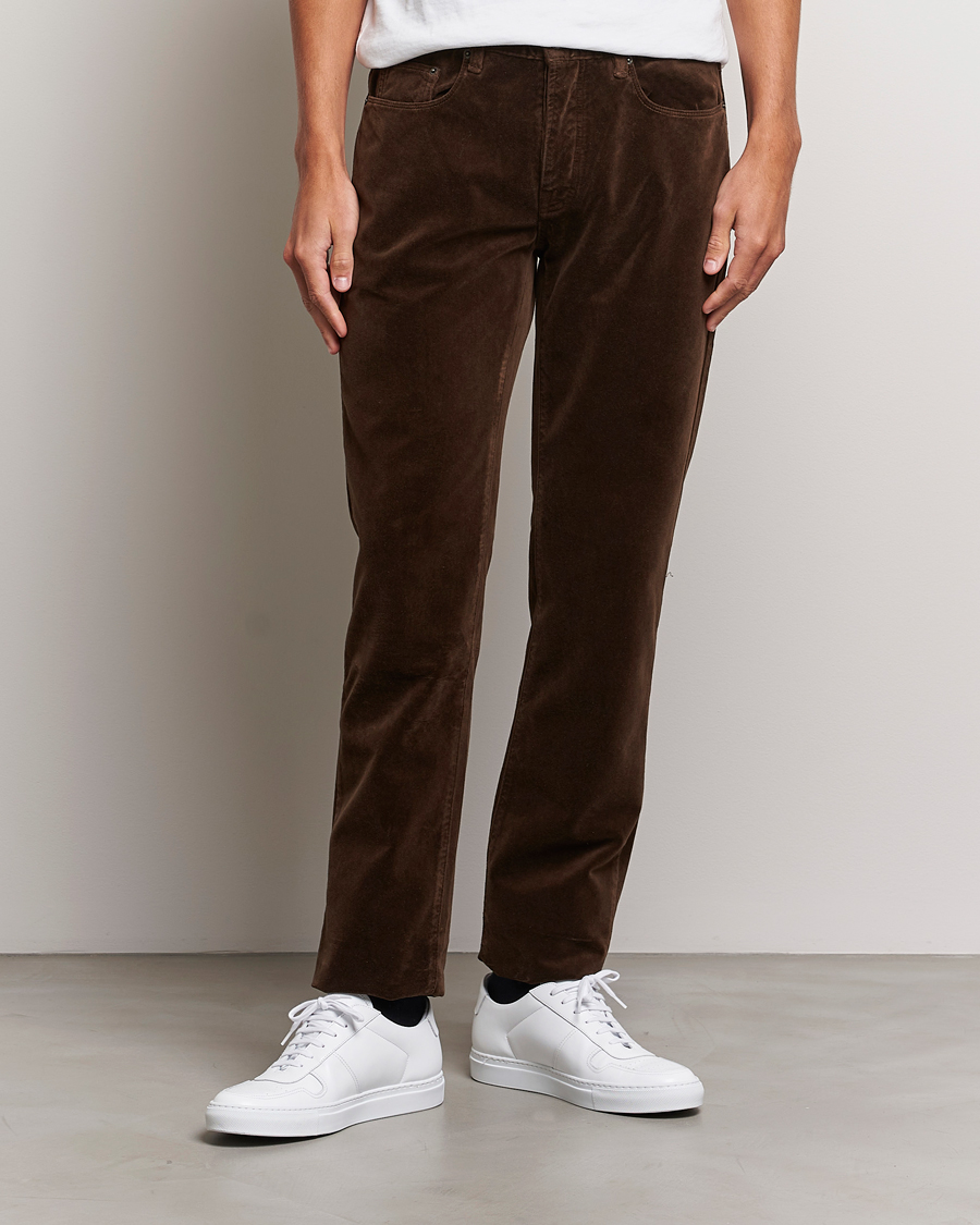 Herr | Massimo Alba | Massimo Alba | Regular Fit Velvet 5-Pocket Pants Chestnut