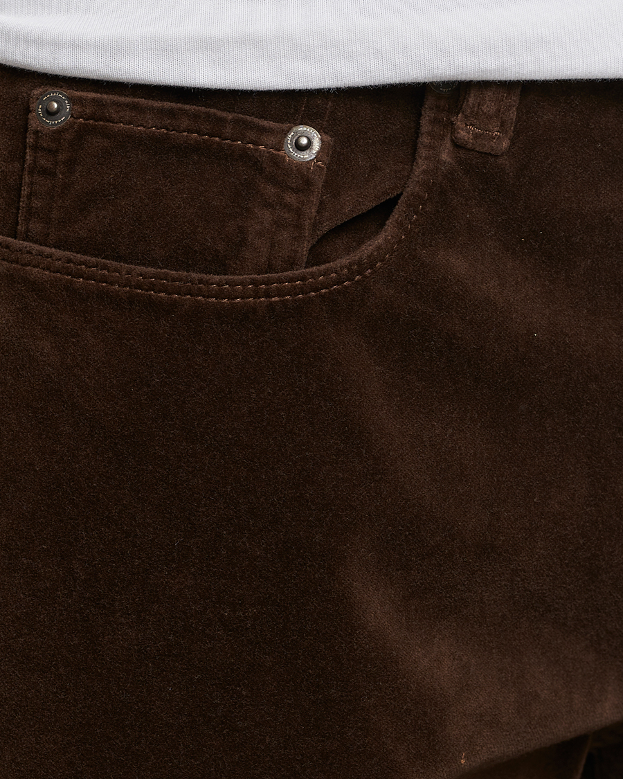 Herr | Byxor | Massimo Alba | Regular Fit Velvet 5-Pocket Pants Chestnut
