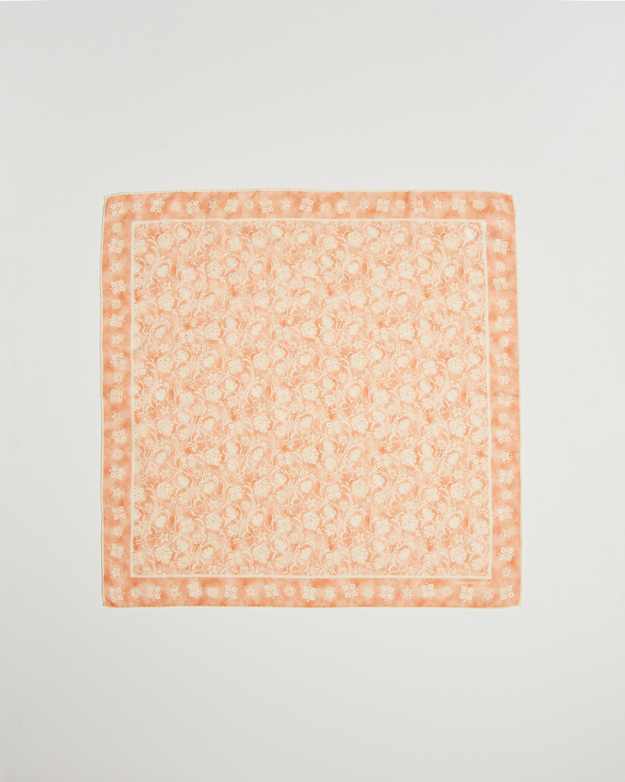Herr | Massimo Alba Printed Cashmere Bandana Apricot | Massimo Alba | Printed Cashmere Bandana Apricot