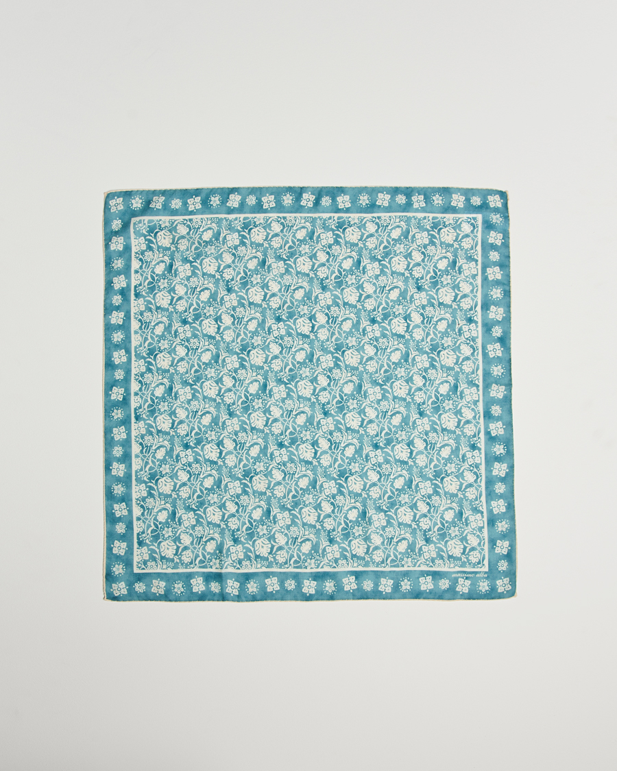 Herr | Massimo Alba Printed Cashmere Bandana Turchese | Massimo Alba | Printed Cashmere Bandana Turchese