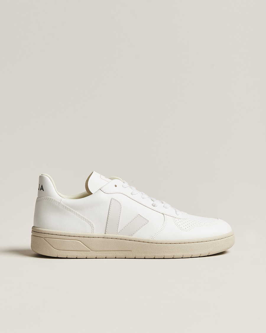 Herr | Veja V-10 Vegan Leather Sneaker Full White | Veja | V-10 Vegan Leather Sneaker Full White
