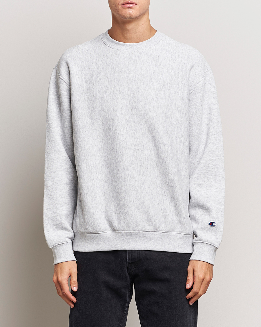 Herr | Sweatshirts | Champion | Reverse Weave Soft Fleece Sweatshirt Grey Melange