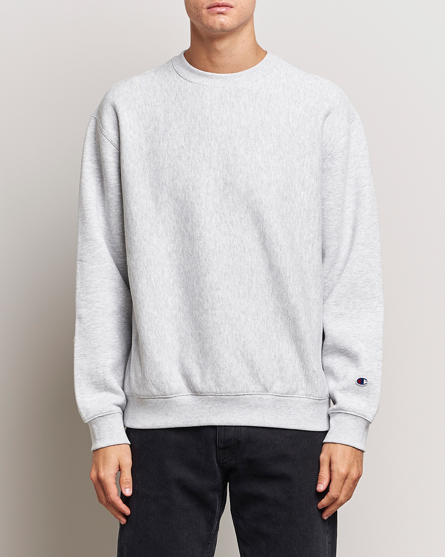 Herr | Champion | Champion | Reverse Weave Soft Fleece Sweatshirt Grey Melange