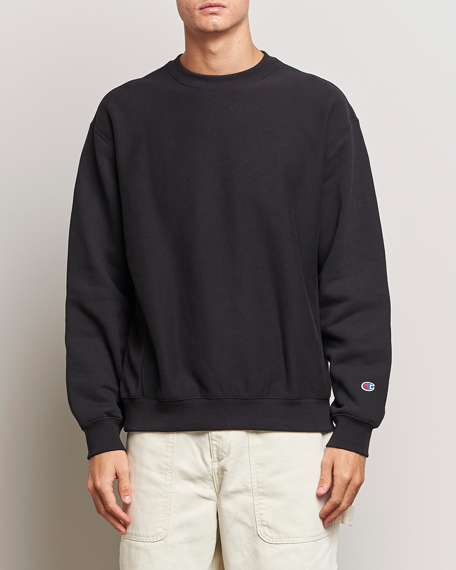 Men | Sweaters & Knitwear | Champion | Reverse Weave Soft Fleece Sweatshirt Black Beauty