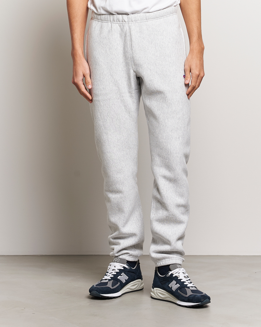 Herr | Kläder | Champion | Reverse Weave Soft Fleece Sweatpants Grey Melange
