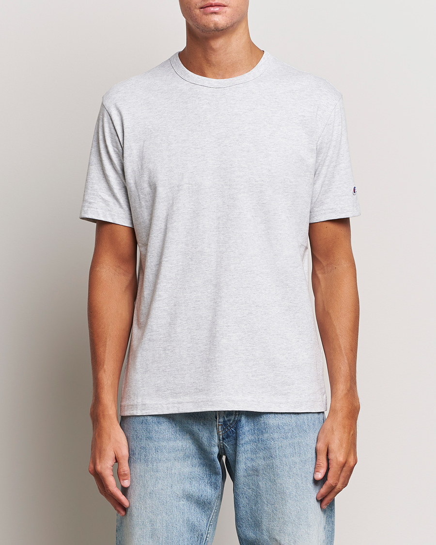 Herr | Champion | Champion | Jersey Crew Neck T-shirt Grey Melange