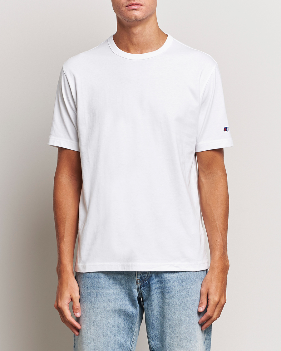 Herr | T-Shirts | Champion | Jersey Crew Neck T-shirt White