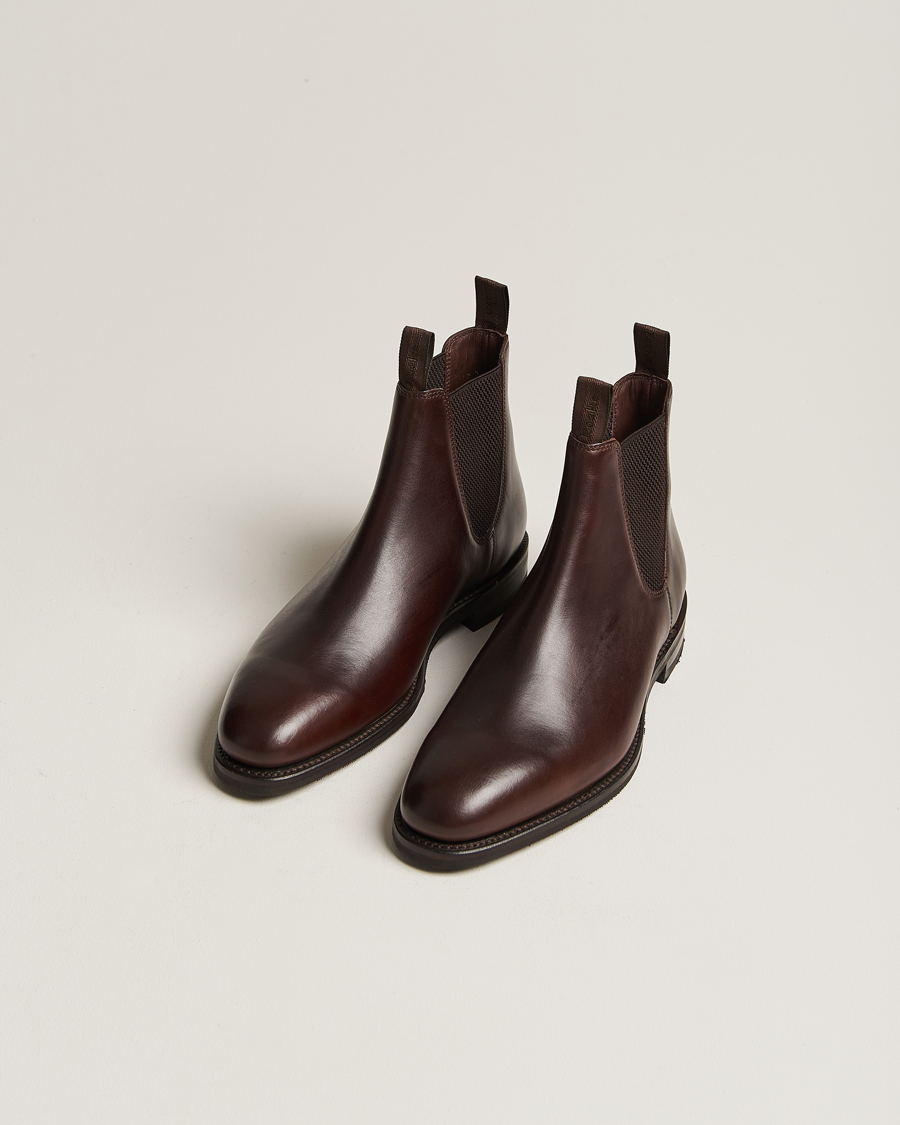 Herr | Chelsea Boots | Loake 1880 | Emsworth Chelsea Boot Dark Brown Leather
