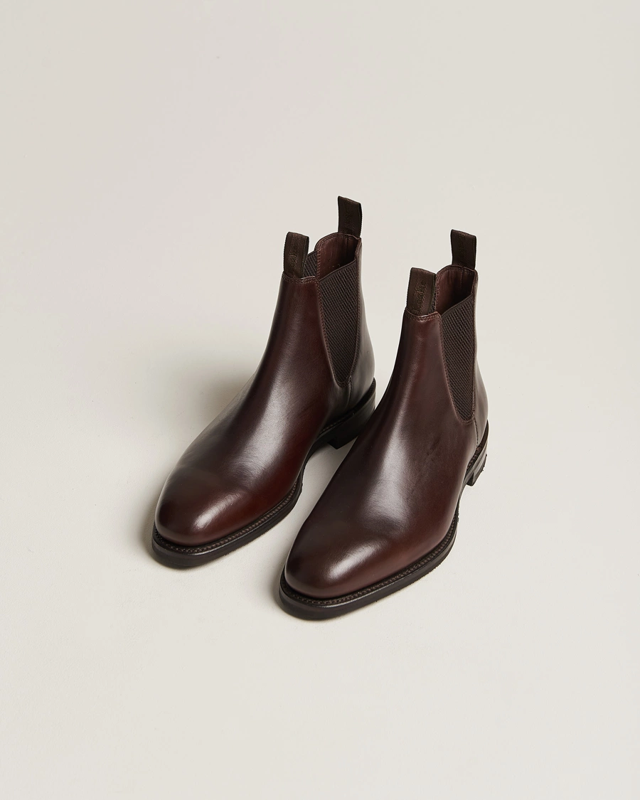 Herr | Kängor | Loake 1880 | Emsworth Chelsea Boot Dark Brown Leather