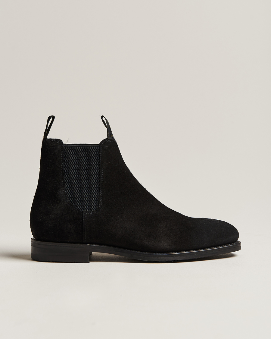 Herr | Loake 1880 Emsworth Chelsea Boot Black Suede | Loake 1880 | Emsworth Chelsea Boot Black Suede