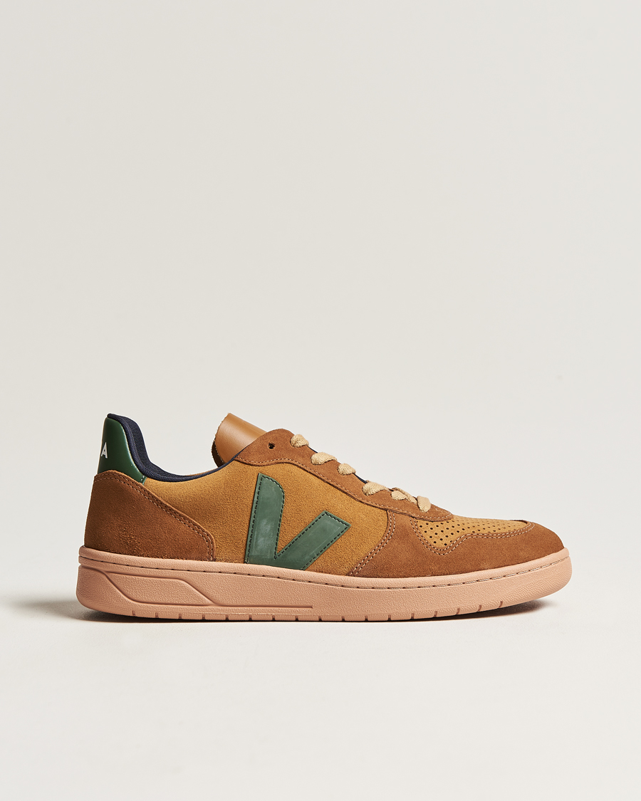Herr | Veja V-10 Suede Sneaker Camel Cyprus/Multico | Veja | V-10 Suede Sneaker Camel Cyprus/Multico