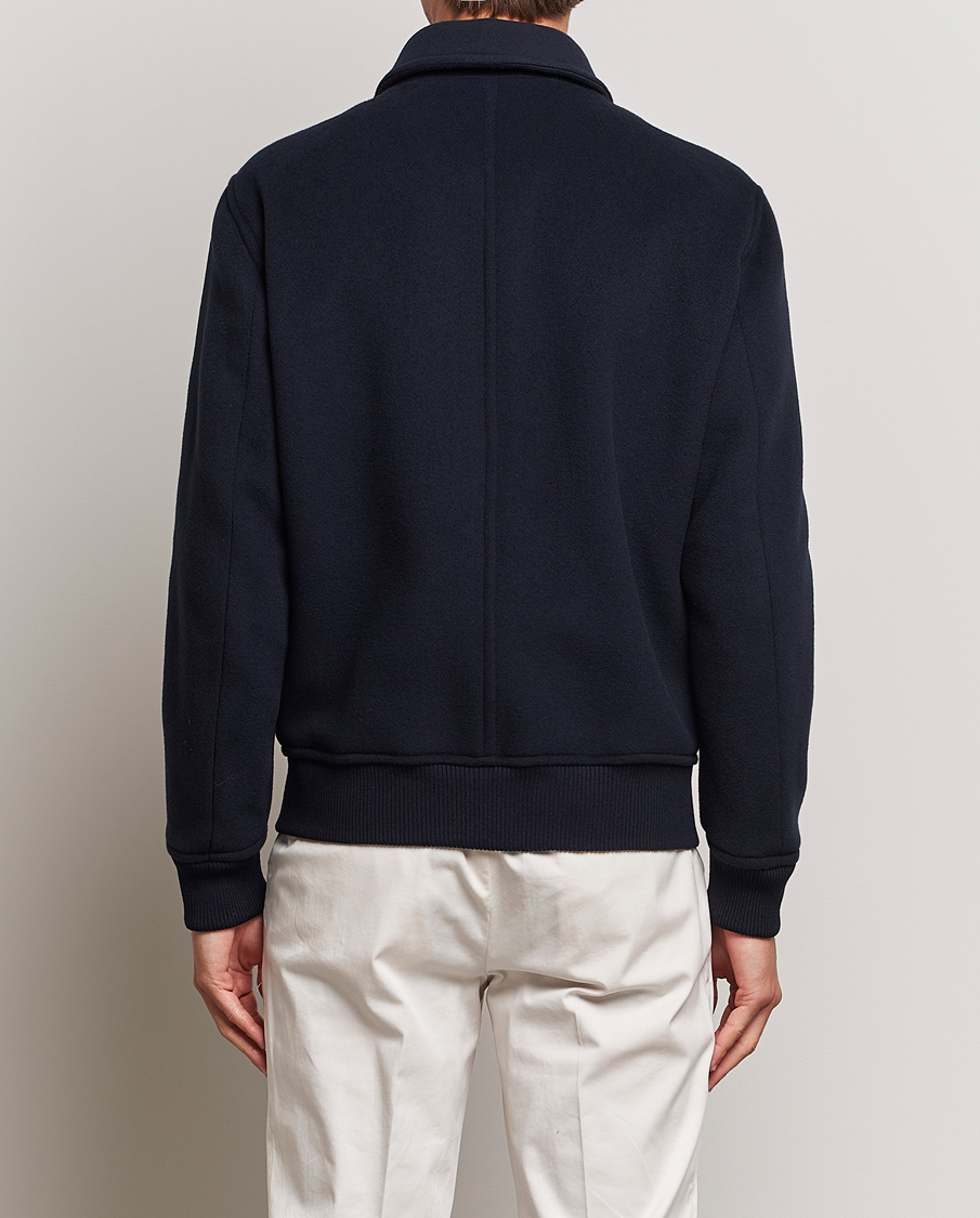 Herr | Jackor | Kiton | Wool/Cashmere Bomber Jacket Navy