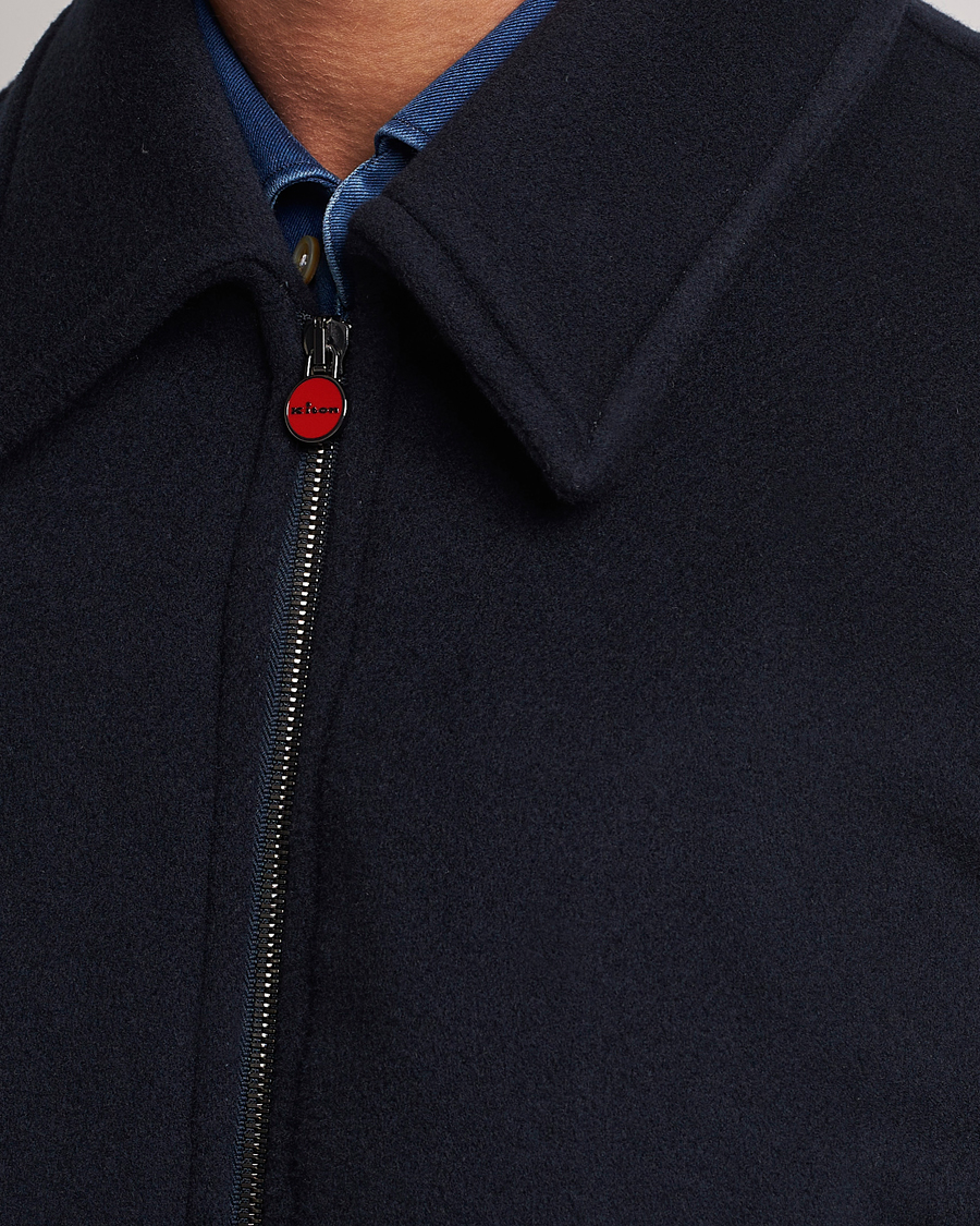 Herr | Jackor | Kiton | Wool/Cashmere Bomber Jacket Navy
