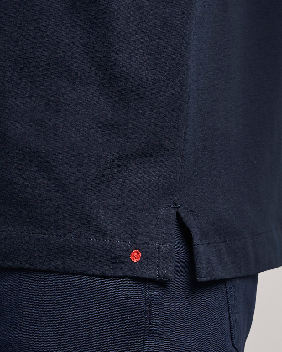 Herr | Skjortor | Kiton | Popover Shirt Navy