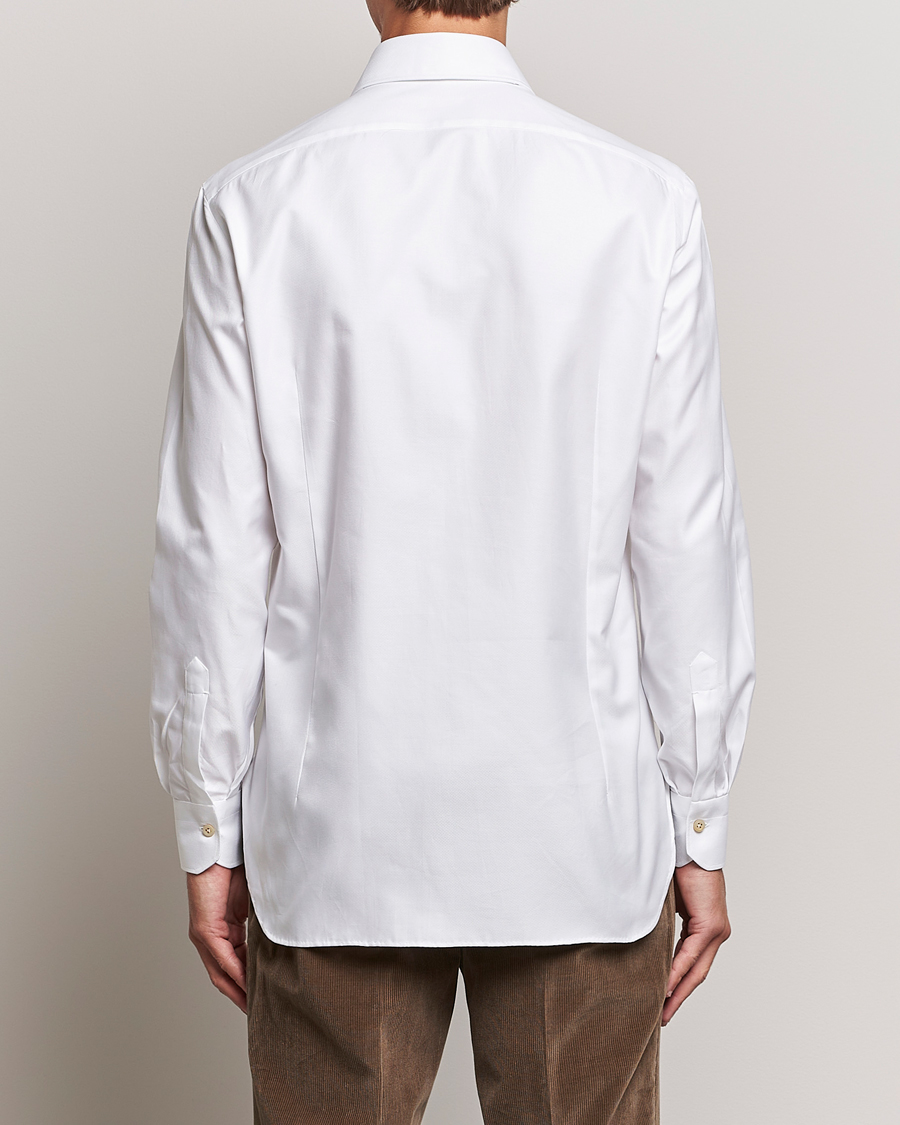 Herr | Skjortor | Kiton | Slim Fit Royal Oxford Shirt White