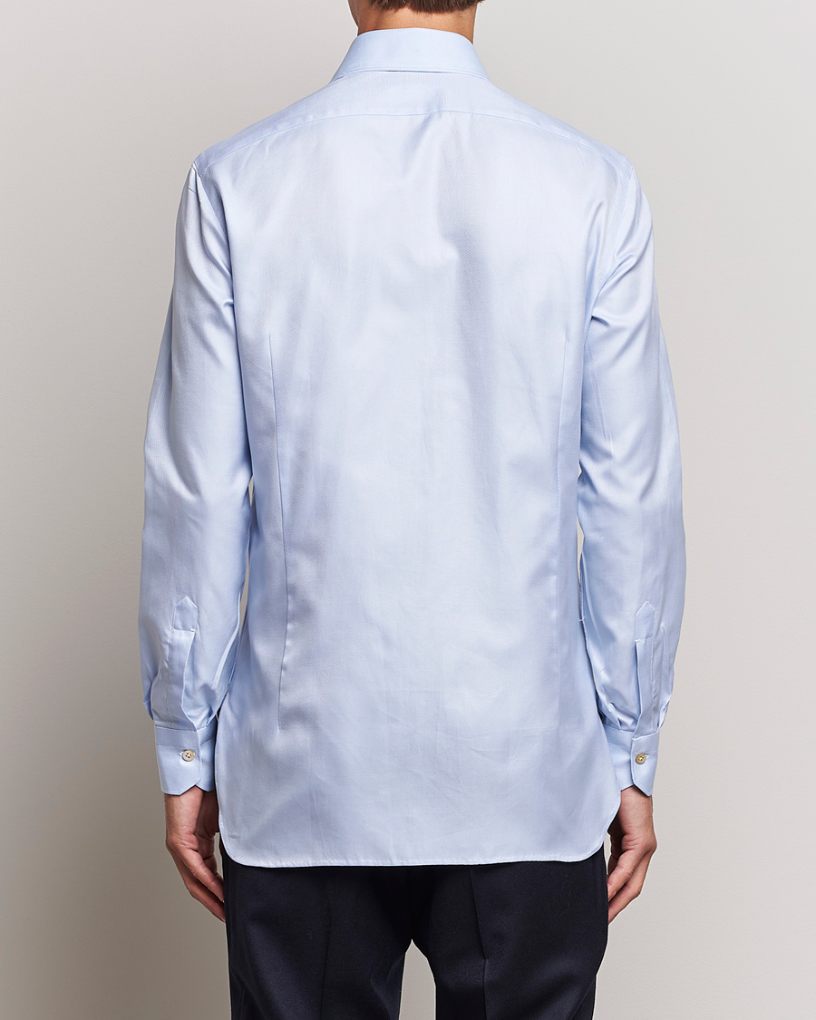 Herr | Skjortor | Kiton | Slim Fit Royal Oxford Shirt Light Blue