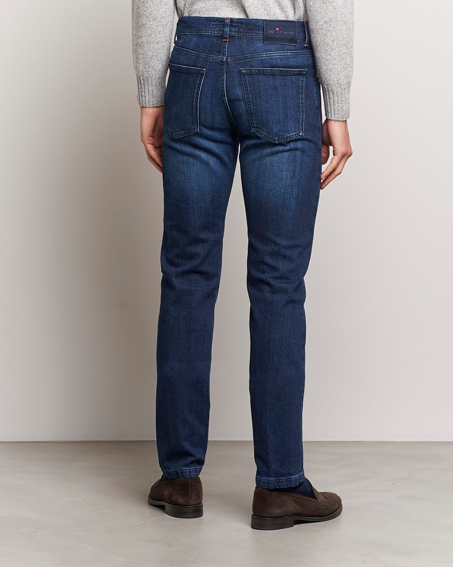 Herr | Jeans | Kiton | Slim Fit Stretch Jeans Medium Blue Wash