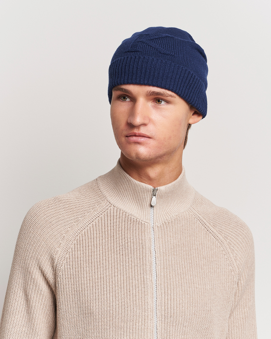 Herr | Kiton Cashmere Beanie Navy | Kiton | Cashmere Beanie Navy