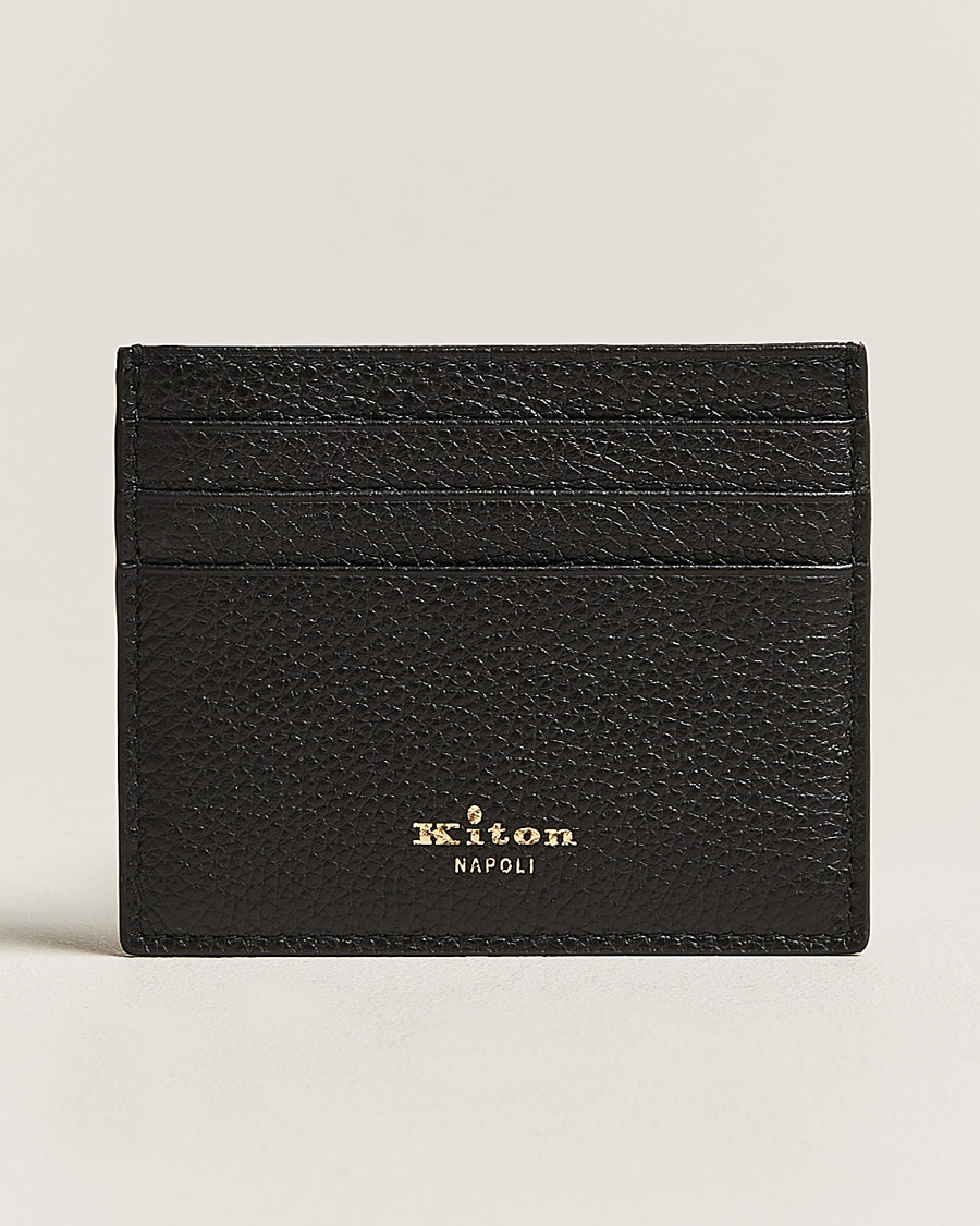 Herr | Kiton Grain Leather Cardholder Black | Kiton | Grain Leather Cardholder Black