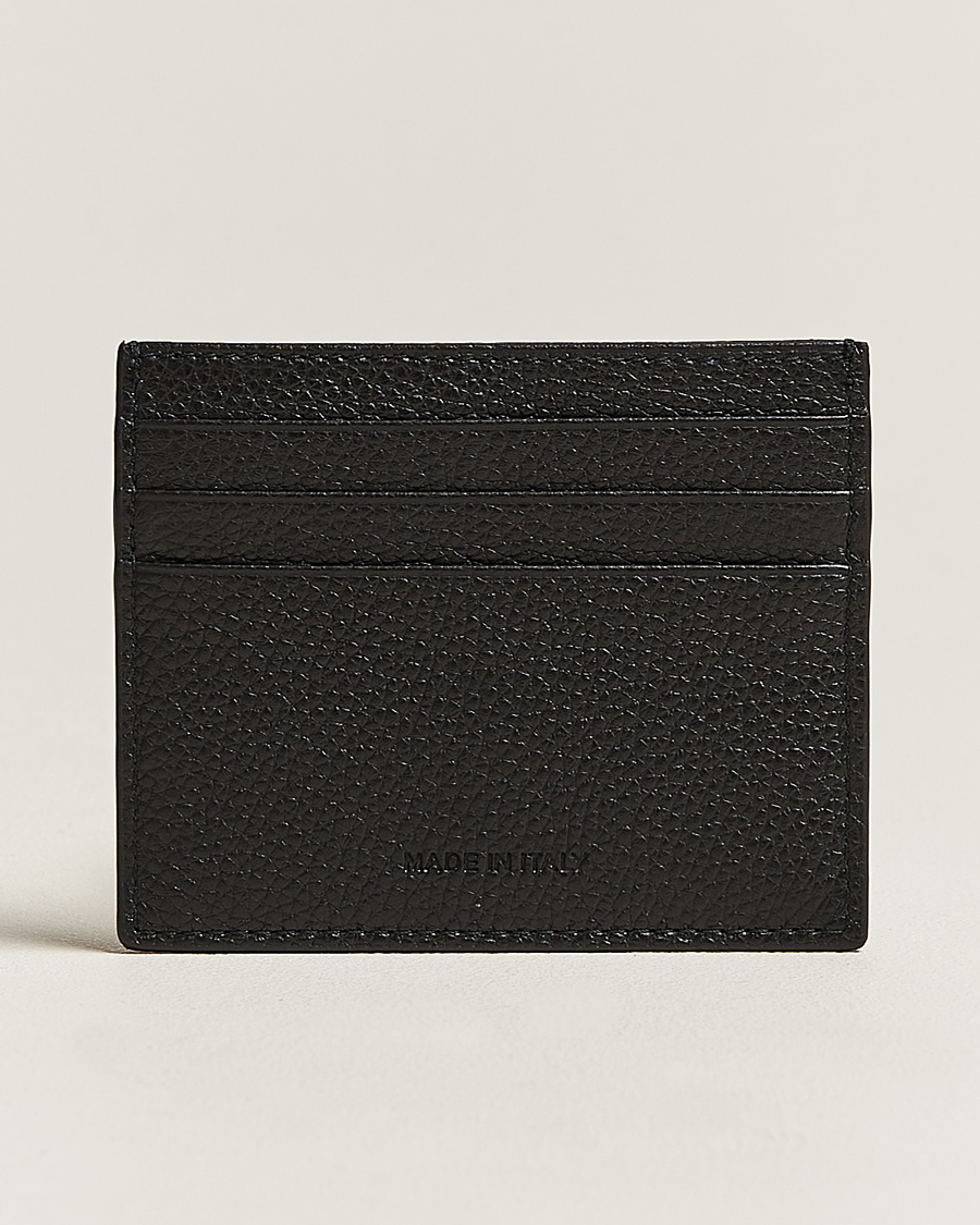 Herr | Plånböcker | Kiton | Grain Leather Cardholder Black
