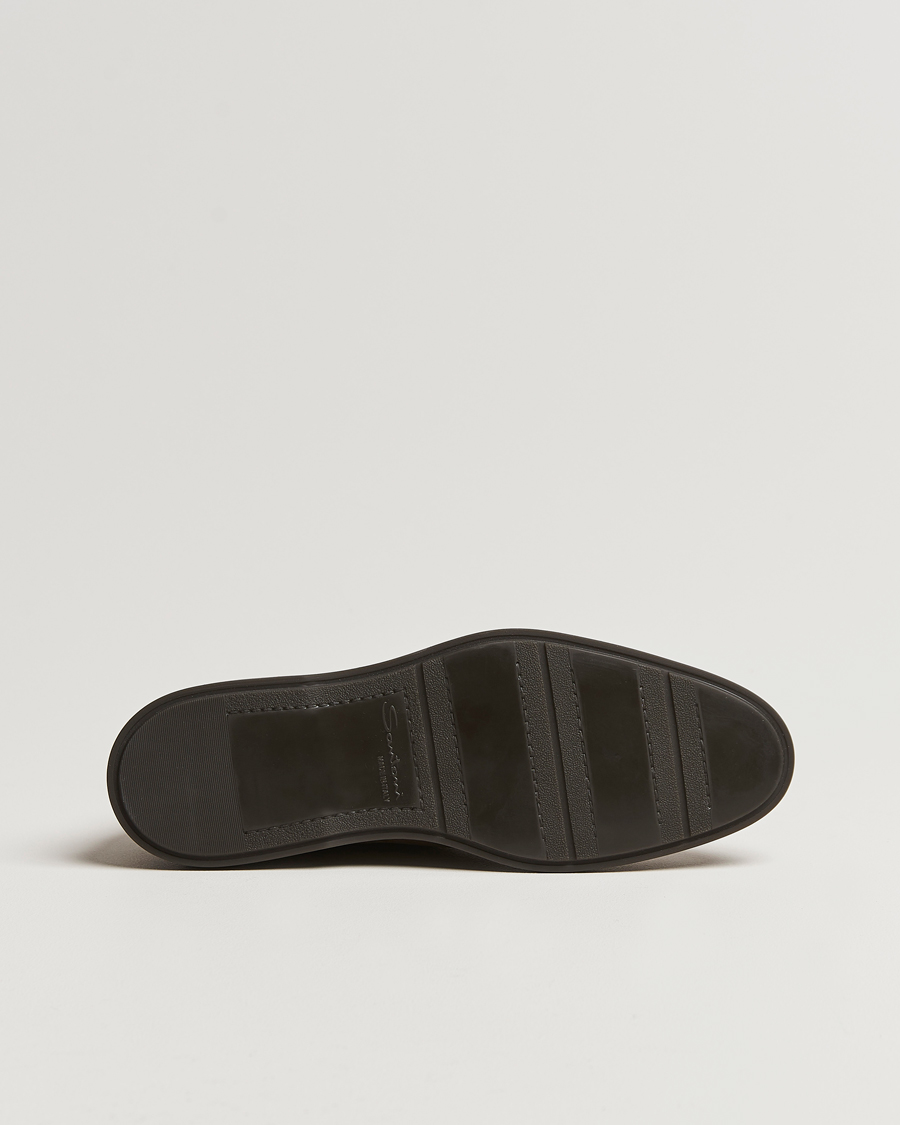 Herr | Santoni Open Chukka Boots Dark Brown Suede | Santoni | Open Chukka Boots Dark Brown Suede