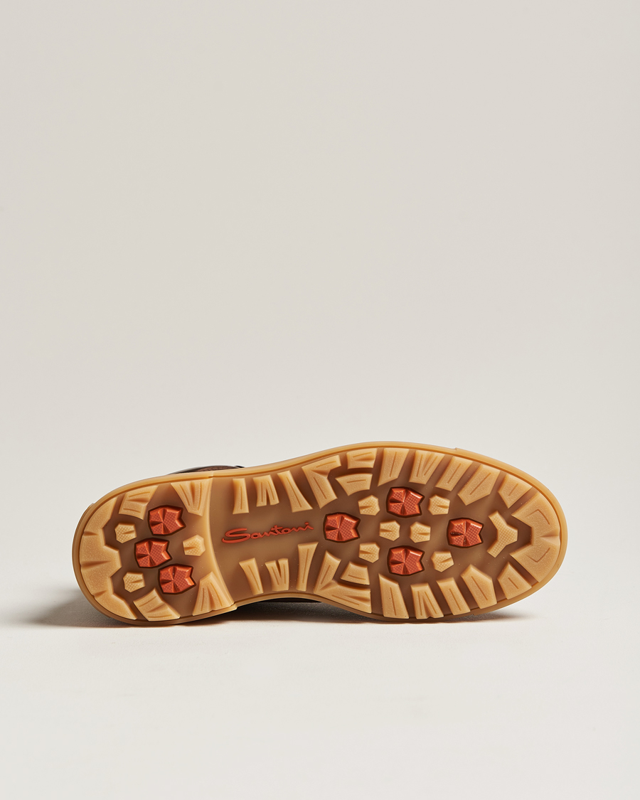 Herr | Santoni St Moritz Winter Boots Brown Nubuck | Santoni | St Moritz Winter Boots Brown Nubuck