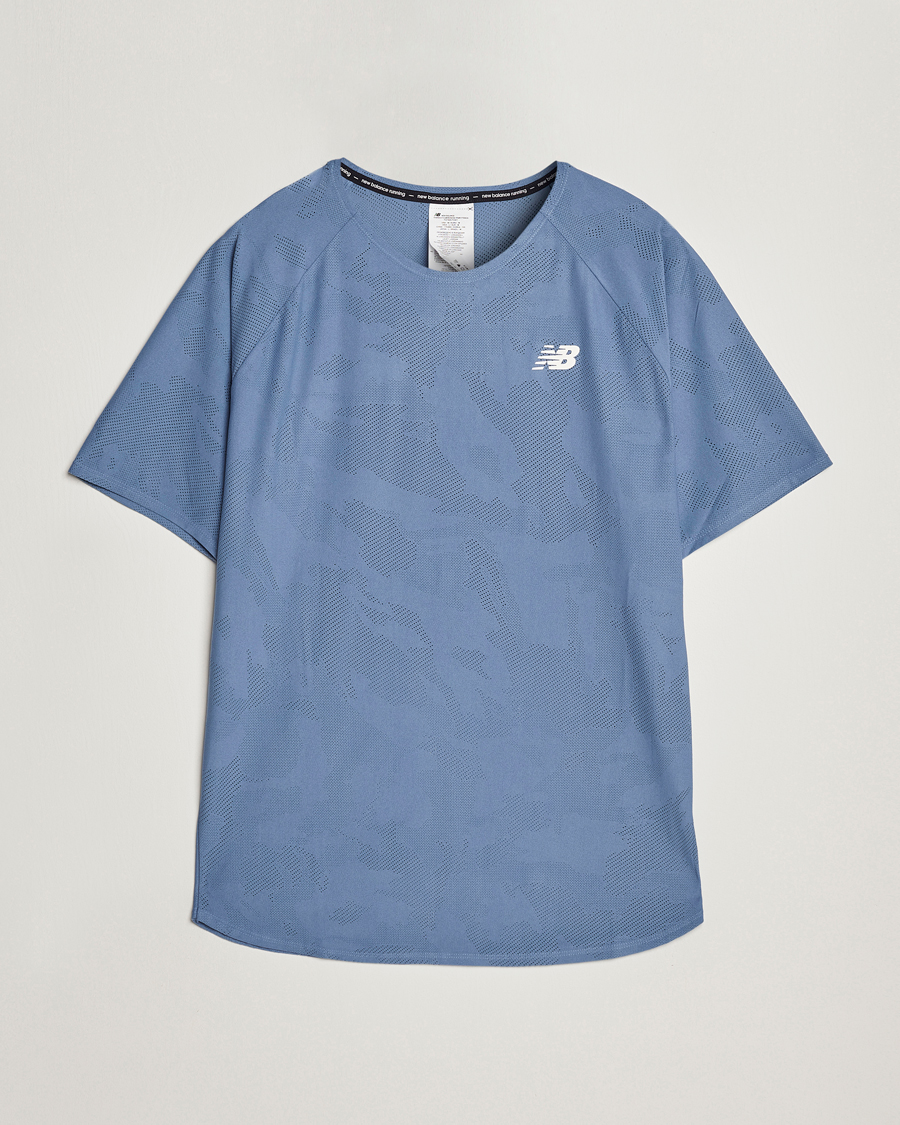 Herr | T-Shirts | New Balance Running | Q Speed Jacquard T-Shirt Mercury Blue