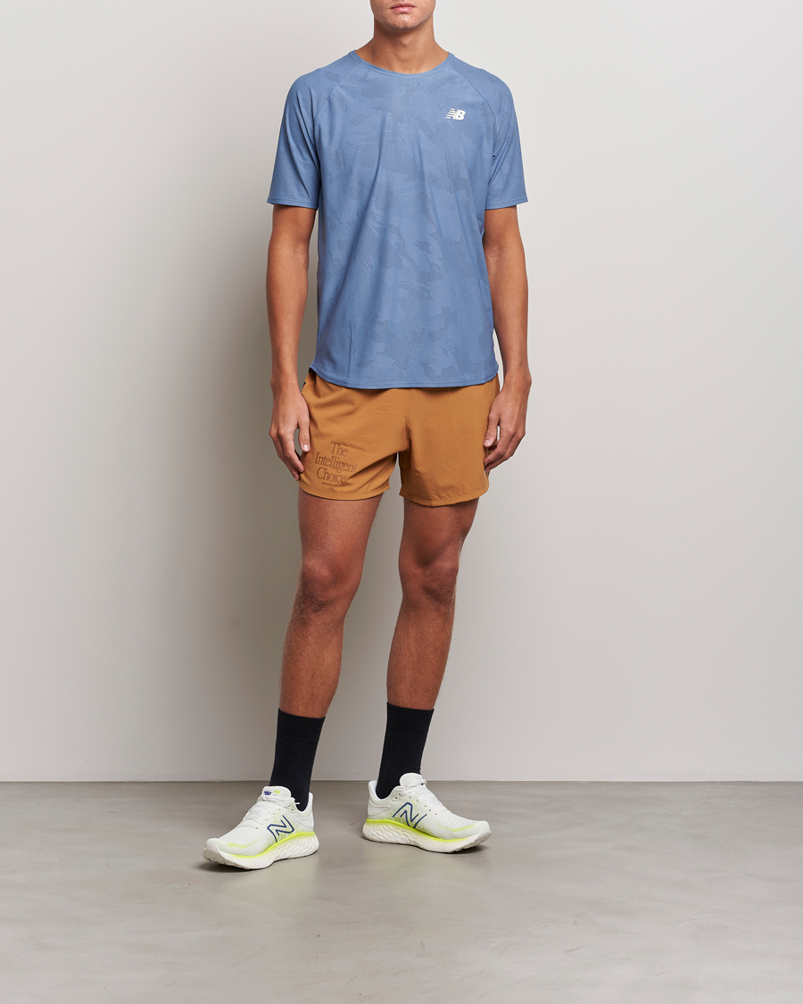 Herr | T-Shirts | New Balance Running | Q Speed Jacquard T-Shirt Mercury Blue