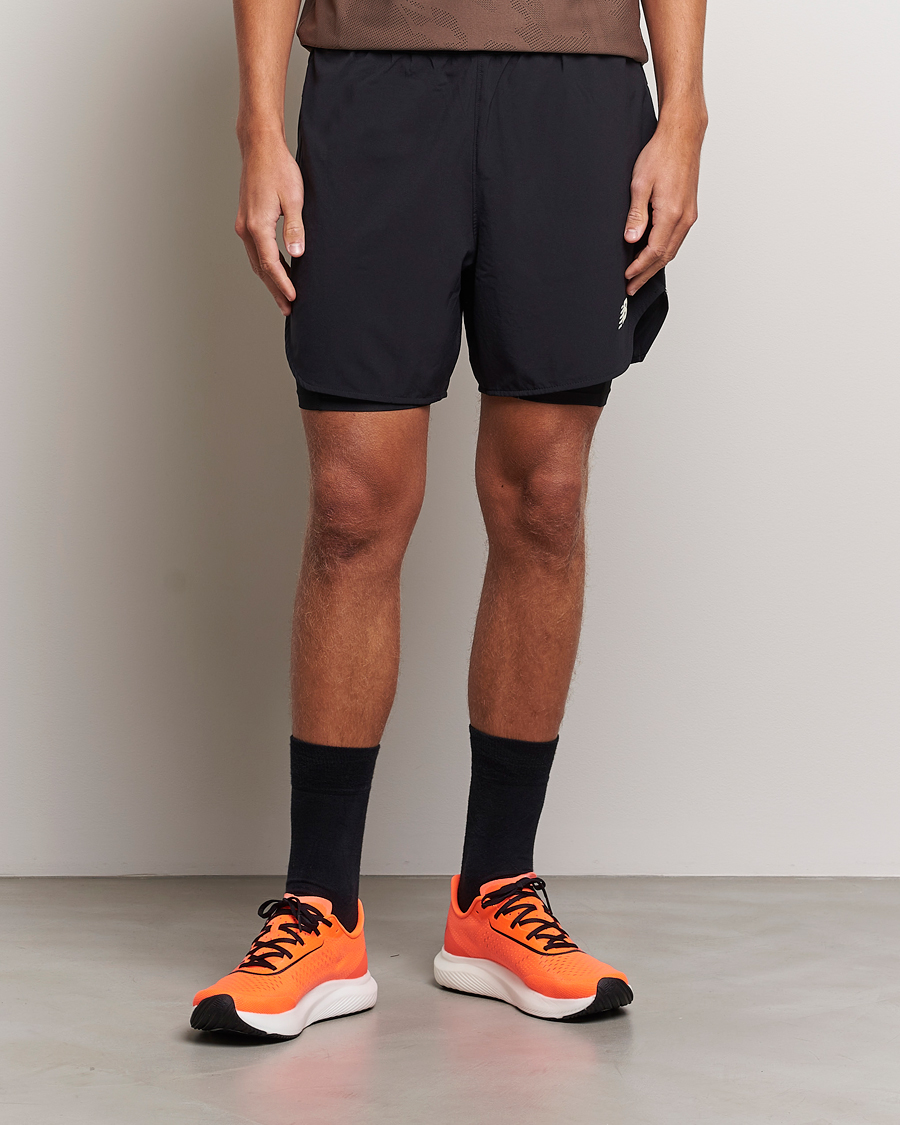 Herr | Shorts | New Balance | Running Q Speed 2 in 1 Shorts Black