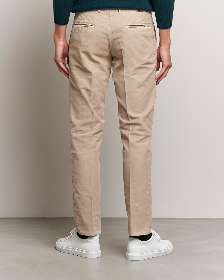 Herr | Byxor | Incotex | Slim Fit Garment Dyed Slacks Beige