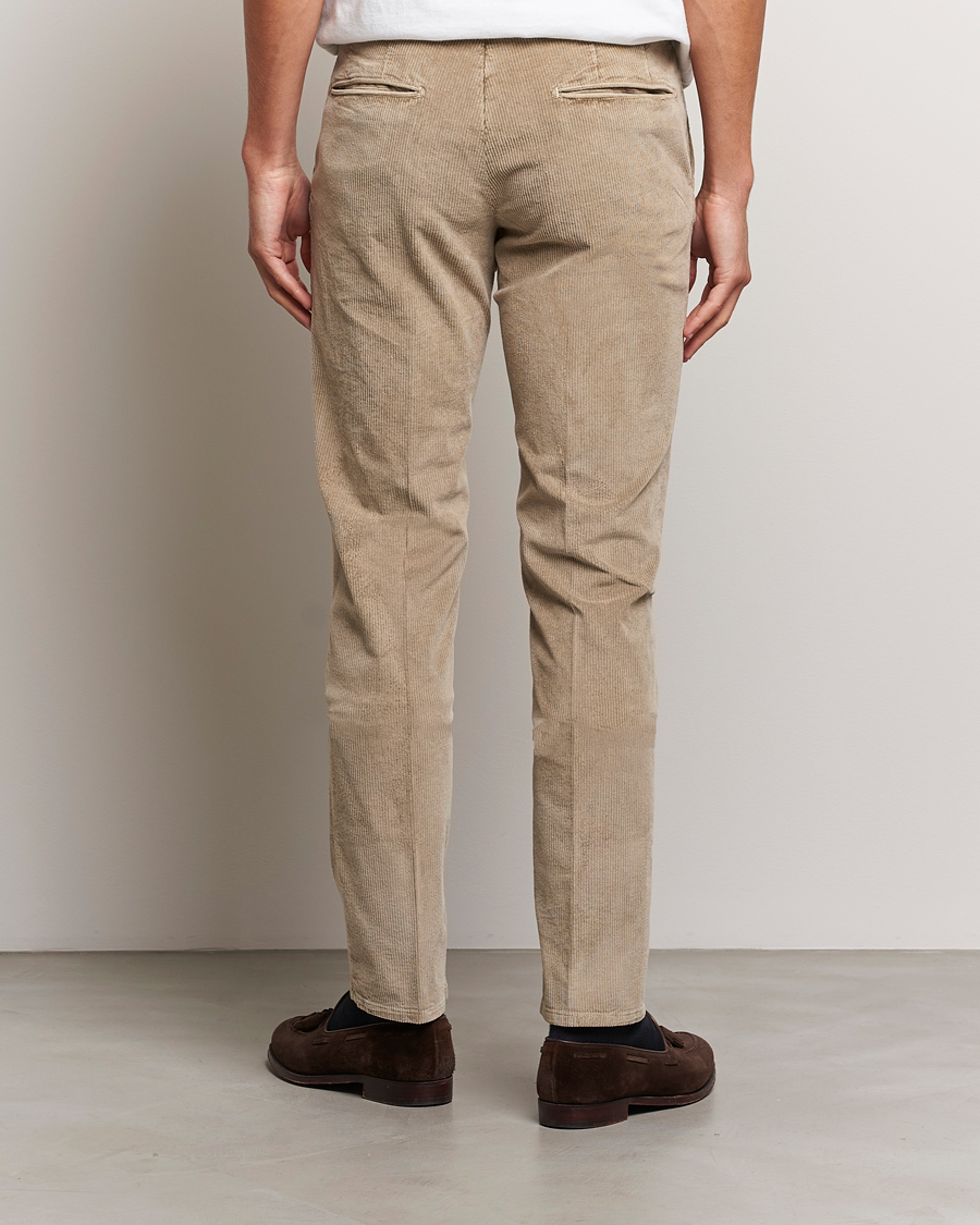 Herr | Byxor | Incotex | Slim Fit Leisure Cord Slacks Beige