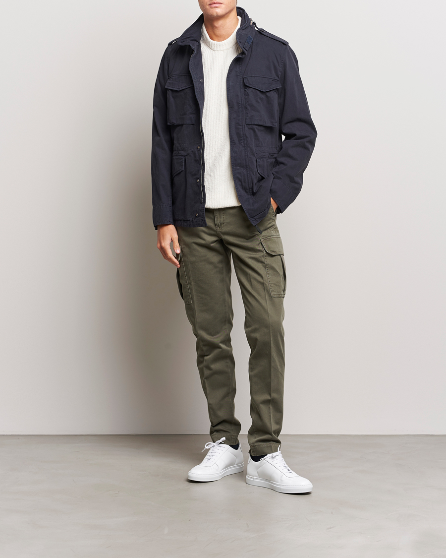 Herr | Byxor | Incotex | Slim Fit Cargo Pants Military