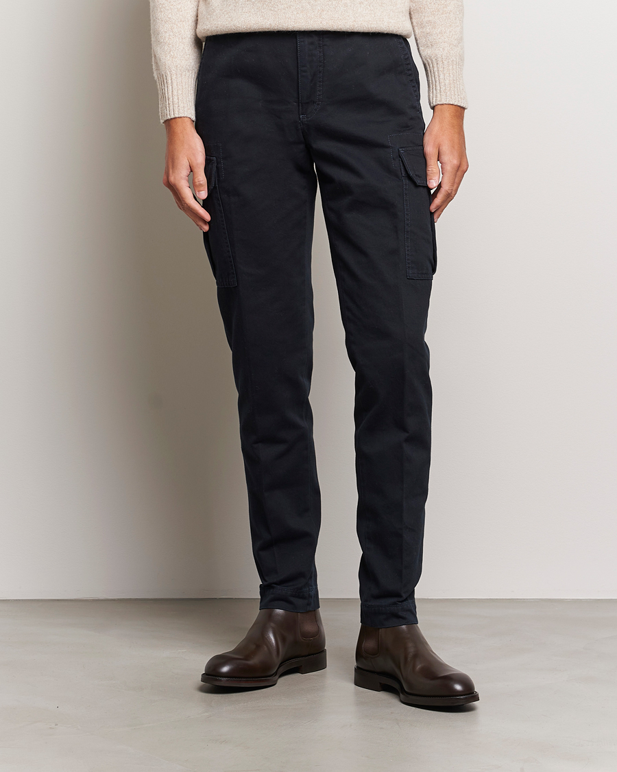 Herr | Italian Department | Incotex | Slim Fit Cargo Pants Navy