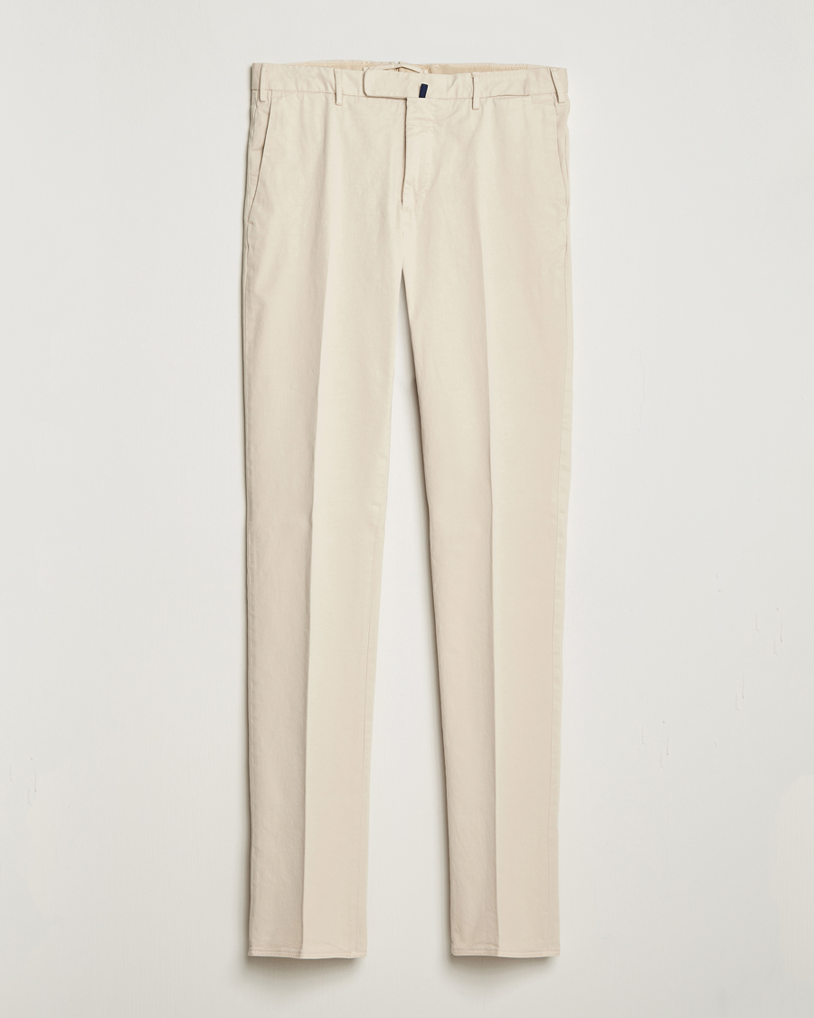 Herr | Byxor | Incotex | Slim Fit Cotton Stretch Chinos Off White