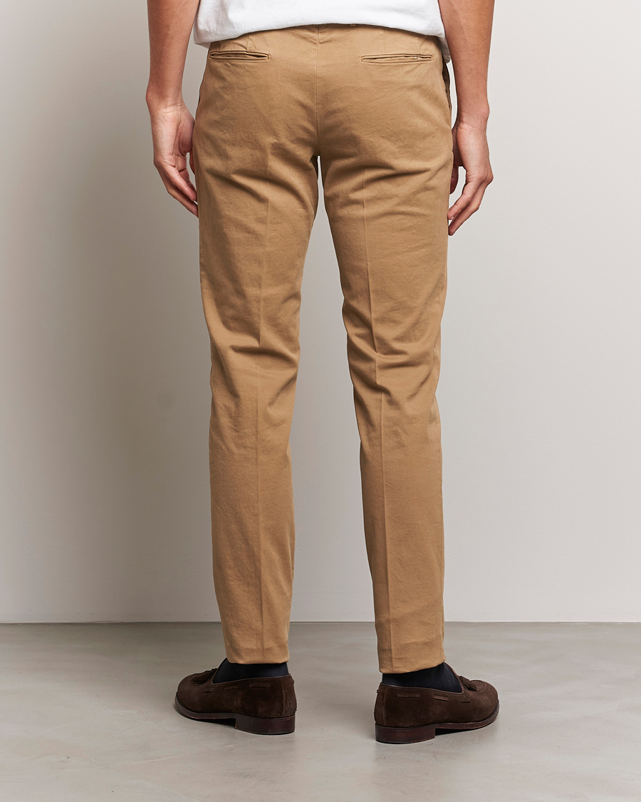 Herr | Byxor | Incotex | Slim Fit Cotton Stretch Chinos Beige