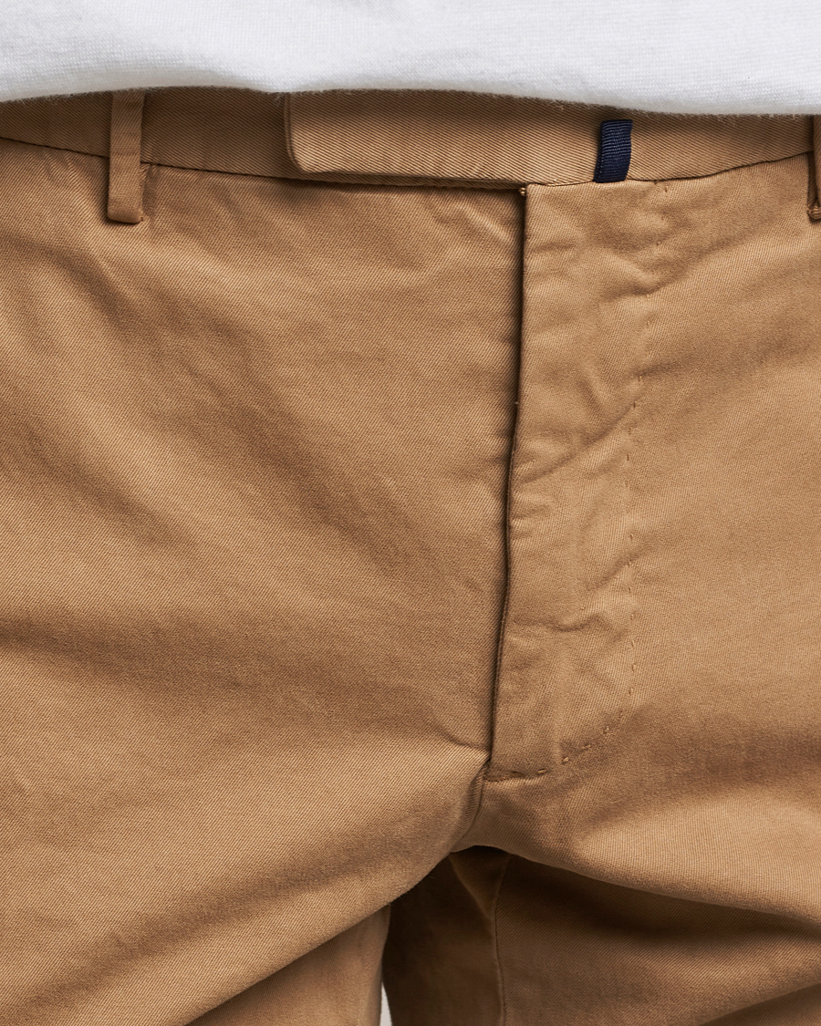 Herr | Byxor | Incotex | Slim Fit Cotton Stretch Chinos Beige