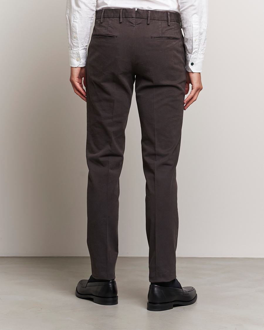 Herr | Byxor | Incotex | Slim Fit Cotton Stretch Chinos Dark Brown