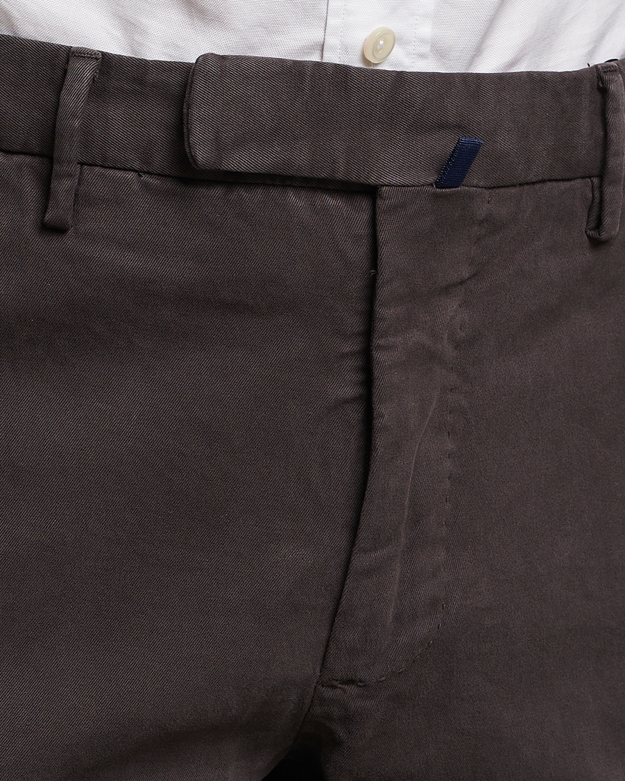 Herr | Byxor | Incotex | Slim Fit Cotton Stretch Chinos Dark Brown