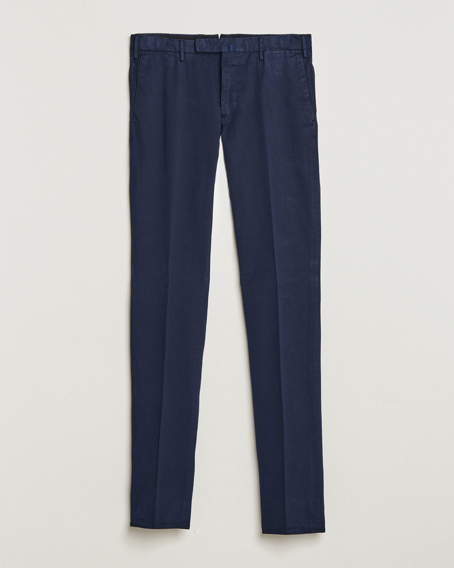 Herr | Byxor | Incotex | Slim Fit Cotton Stretch Chinos Navy