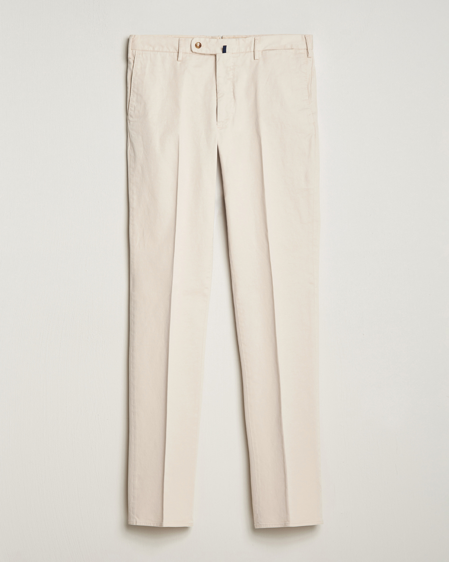 Herr | Byxor | Incotex | Regular Fit Cotton Chinos Off White