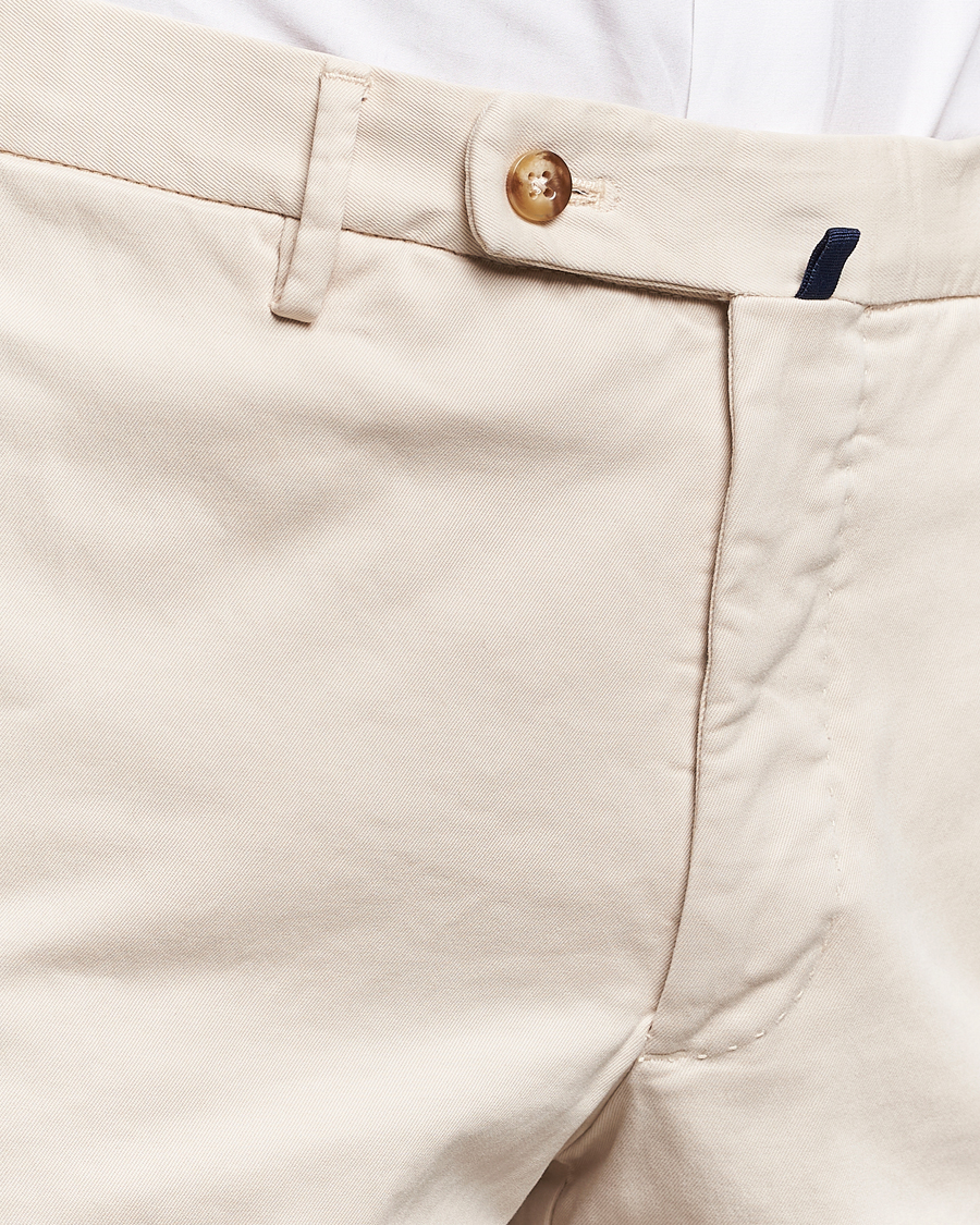 Herr | Byxor | Incotex | Regular Fit Cotton Chinos Off White