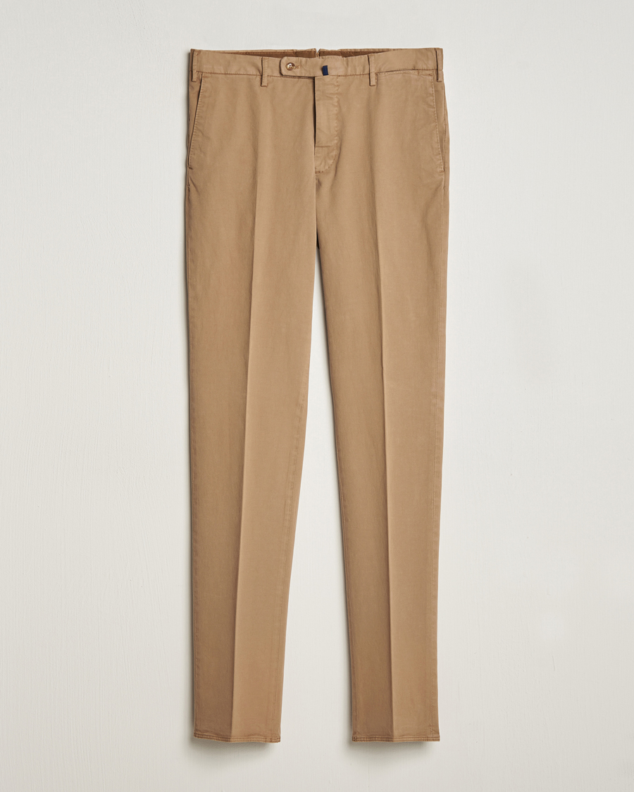 Herr | Byxor | Incotex | Regular Fit Cotton Chinos Beige