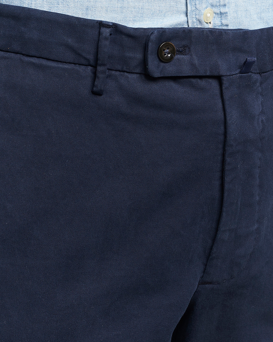 Herr | Byxor | Incotex | Regular Fit Cotton Chinos Navy