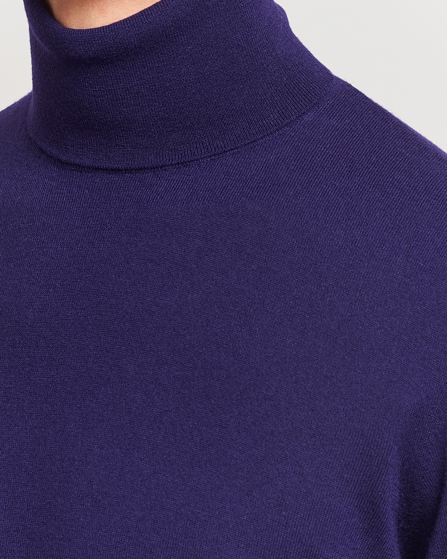 Herr | Tröjor | Ralph Lauren Purple Label | Cashmere Jersey Rollneck Purple